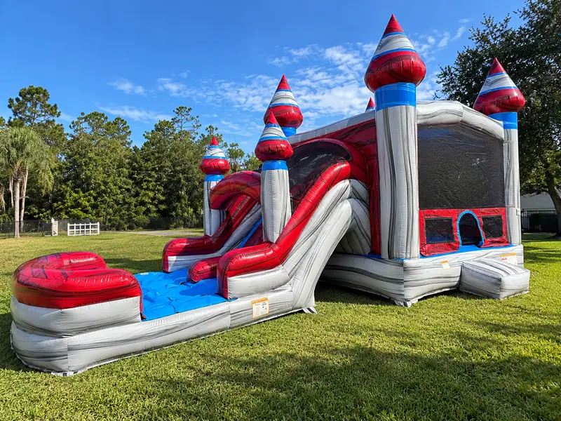 All American Bounce House with Slide